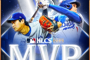 超级双刀流！大谷翔平先发投手单场三响炮MVP，道奇夺国联冠军！