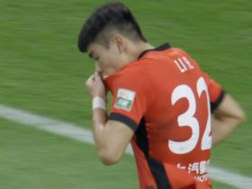 好事成双，李帅在海港生涯百场里程碑战中破门