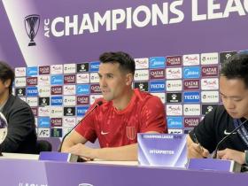 周定洋：拿到亚冠首胜很高兴，重要的是向亚洲展示了成都