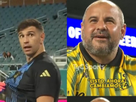 有爱，大马丁赛前与家乡球队阿尔多希维的球迷交换球衣