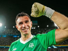 大马丁代表阿根廷第39次零封，距罗梅罗保持的队史纪录还差8场