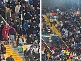 意大利vs以色列赛中，有两名球迷试图冲入球场被安保制止