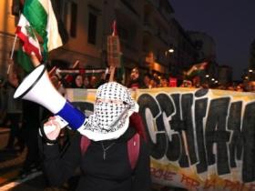 抗议以色列的示威者和意大利警方发生冲突，现场有人受伤