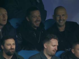 因回避规则无法出战曼城，格拉利什在阿提哈德看台观战