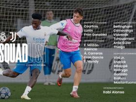 皇马欧冠大名单：姆巴佩领衔，费兰-门迪伤愈回归