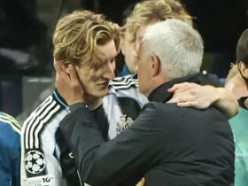 泰晤士：训练场上戈登倾尽全力，给自己创造了兑现潜力的机会