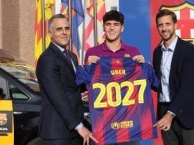 世体：巴萨和Uber达成合作，俱乐部将获得300万欧元赞助费