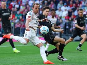 拜仁近4次德甲对阵门兴全胜，此前只有过一次五连胜