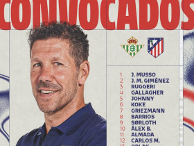 马竞战贝蒂斯大名单：格列兹曼领衔，卡多佐回归