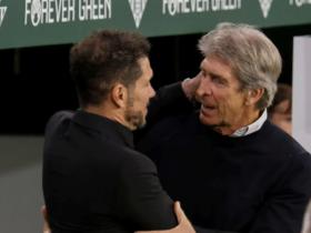 创纪录，西蒙尼是第二位达成对贝蒂斯20胜的主教练