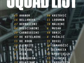 亚特兰大战米兰大名单：CDK、穆萨、丹尼尔-马尔蒂尼在列