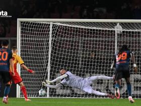 小米林近9次面对点球5次扑点，上赛季至今五大联赛门将第二