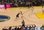 情怀对决！哈登连续运球试图突破库里紧贴直接抢断！