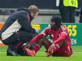 邮报：弗林蓬因伤预计缺席6周，将在国际比赛日后回归