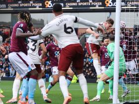 阿森纳本赛季前10轮8次角球得分，创造英超历史联赛同期纪录