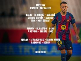 巴萨战埃尔切大名单：莱万、奥尔莫回归，佩德里伤缺