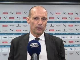 阿莱格里：我们的失误很多，但是球队还是踢了一场精彩的比赛