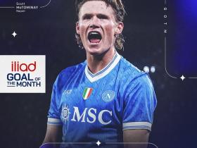 官方：麦克托米奈战国米的精彩抽射当选意甲10月最佳进球