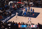 车轮战我也不惧！哈登外线单挑卡鲁索上篮再次命中