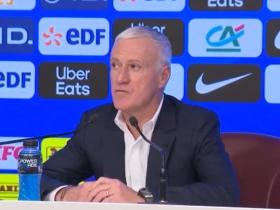 德尚：征召坎特不是为了凑数；孔德没上赛季耀眼，但我不担心