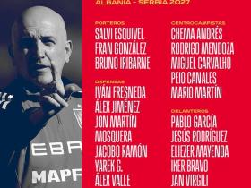 西班牙U21队11月大名单：莫斯克拉领衔，贡萨洛、吉乌在列