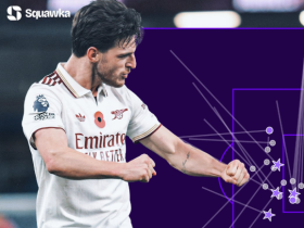 赖斯在2025年创造23次重大机会，英超球员同期最多